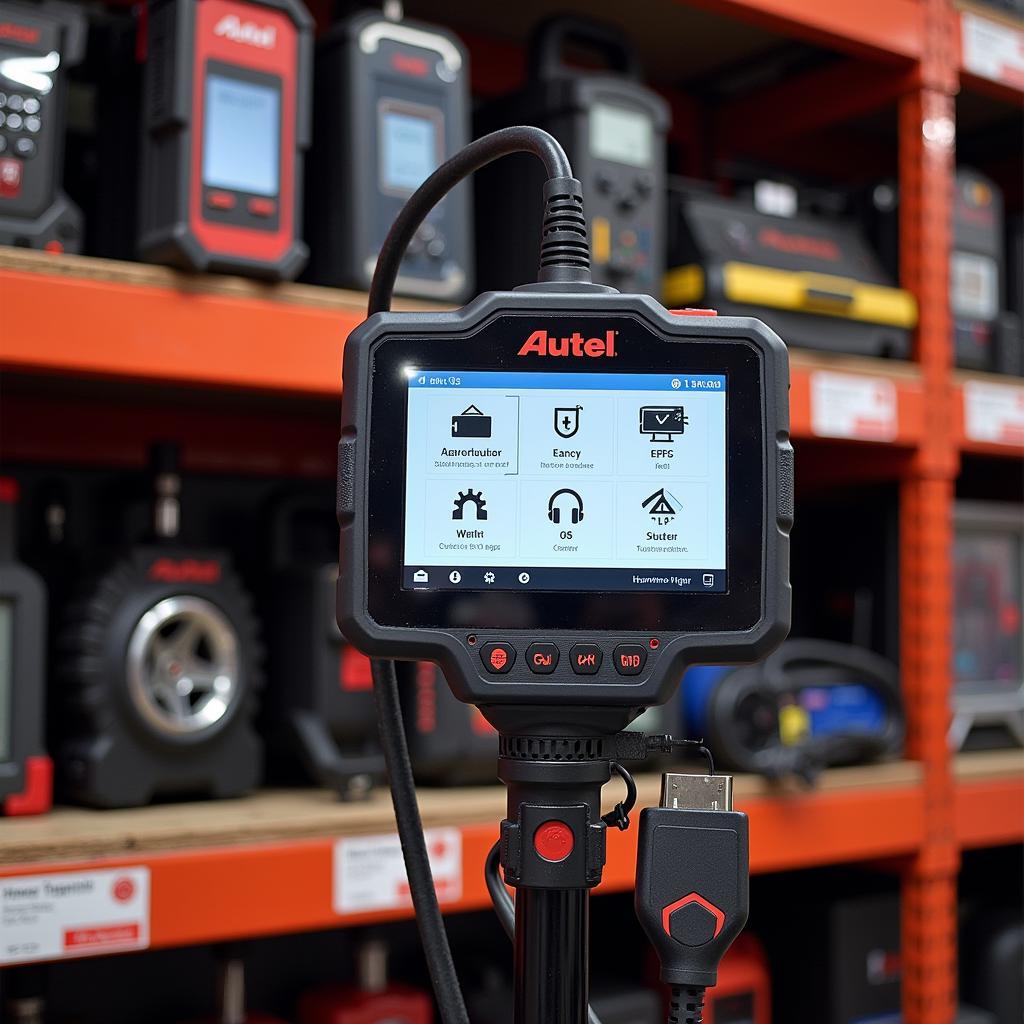 Autel Scanner Display at Harbor Freight