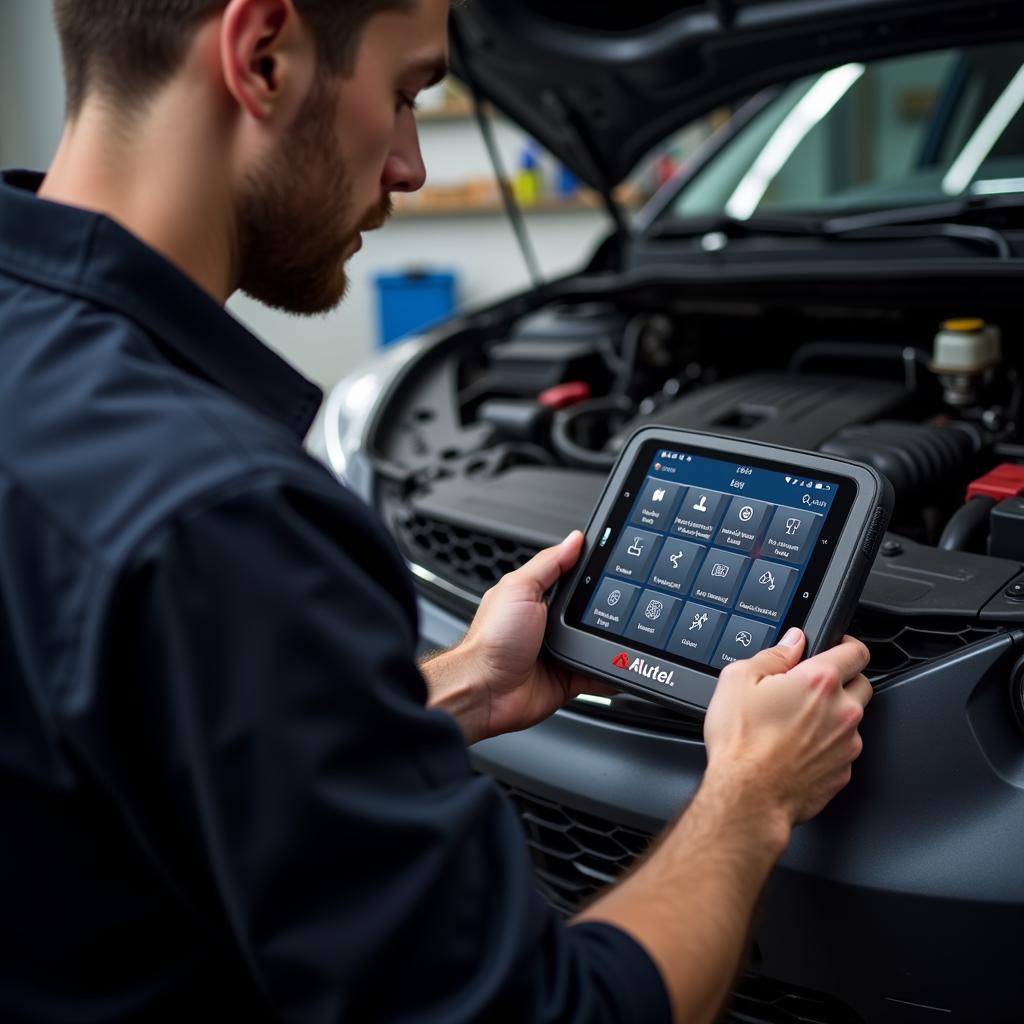 Using an Autel Scanner in a Workshop