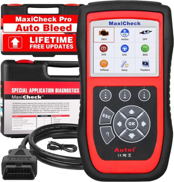 Autel Scanner MaxiCheck Pro ABS Autobleed Scan Tool with Full OBDII ABS SRS Diag