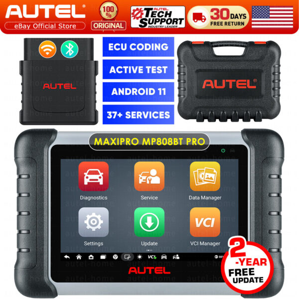 Autel Scanner MaxiPRO MP808BT Pro 2024 Automotive Diagnostic Tool Android 11.0