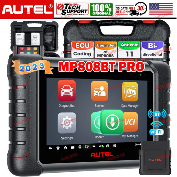 Autel Scanner MaxiProO MP808BT Proo Automotive Diagnostic Tool Android 11.0 2024