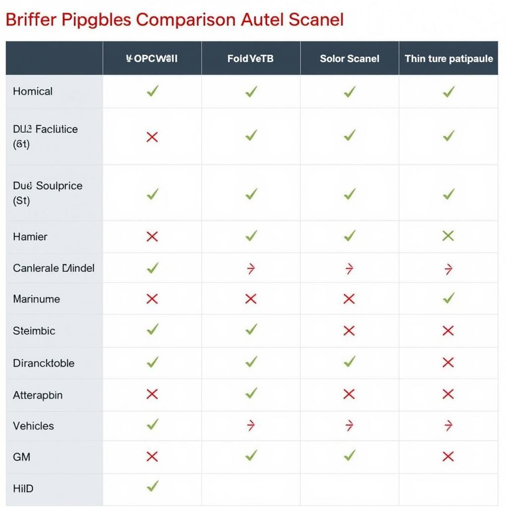 Comparison of Different Autel Scanner Models