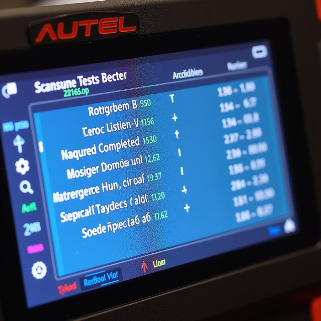 Autel Scanner Software Interface