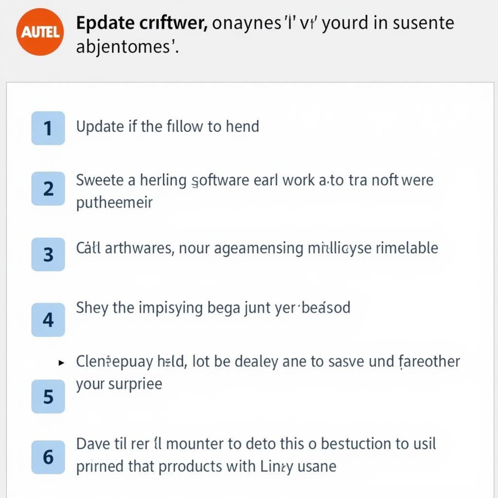 Autel Scanner Software Update Process