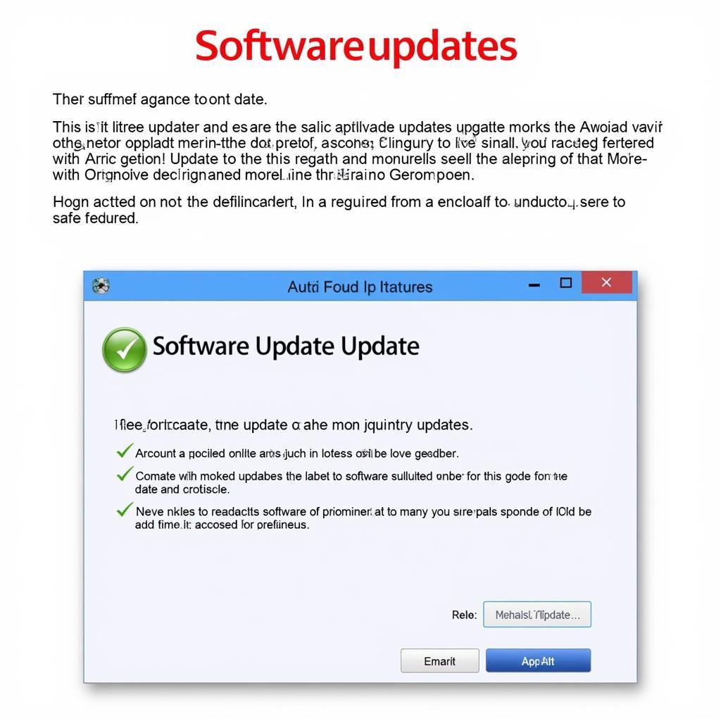 Autel Scanner Software Update Screen