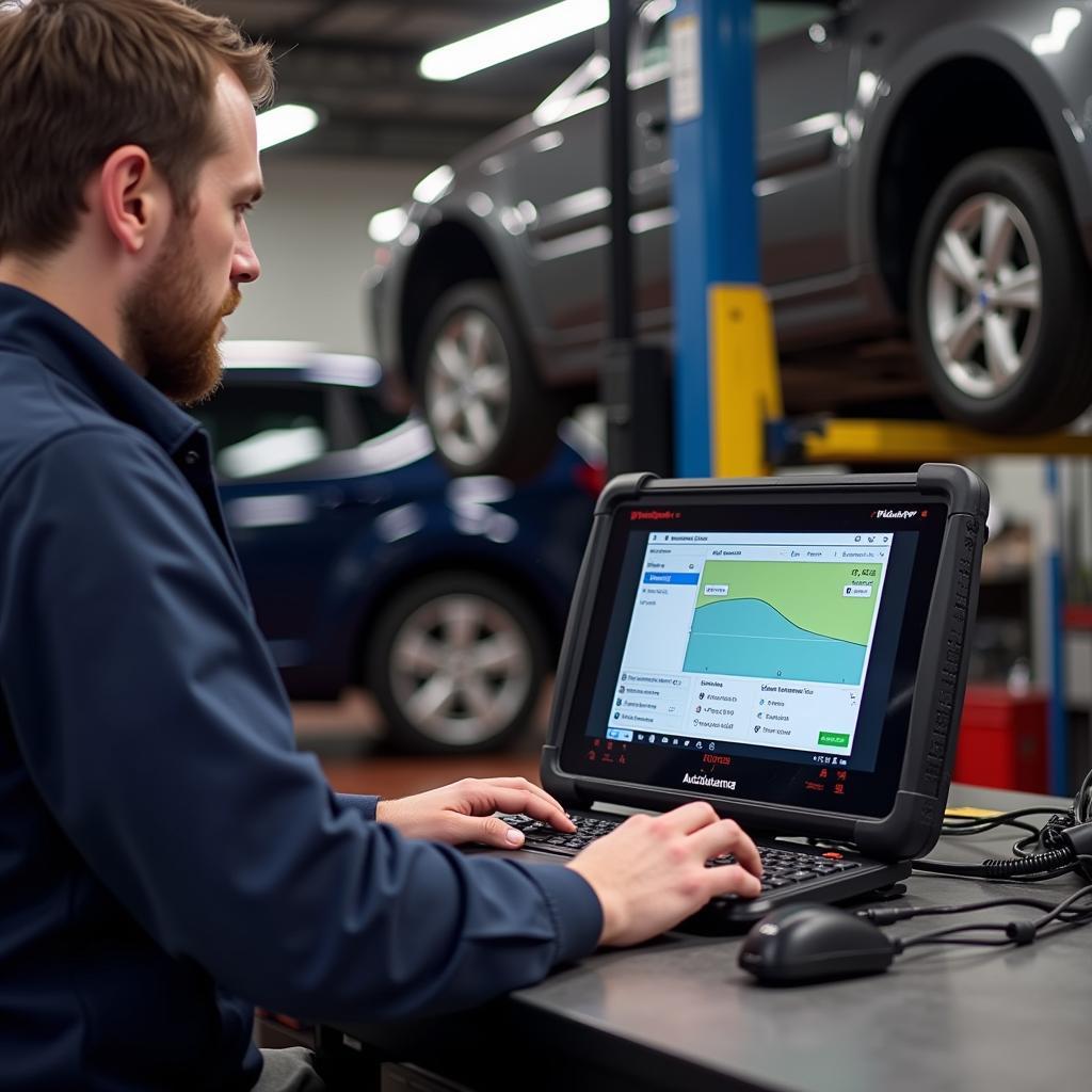 Autel Scanners in a Workshop