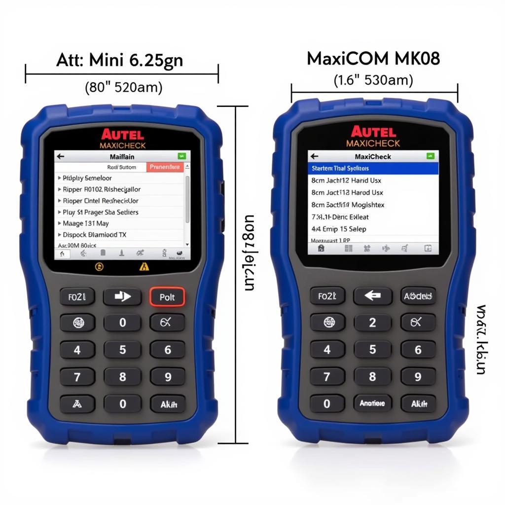 Autel Scanners Side-by-Side Comparison