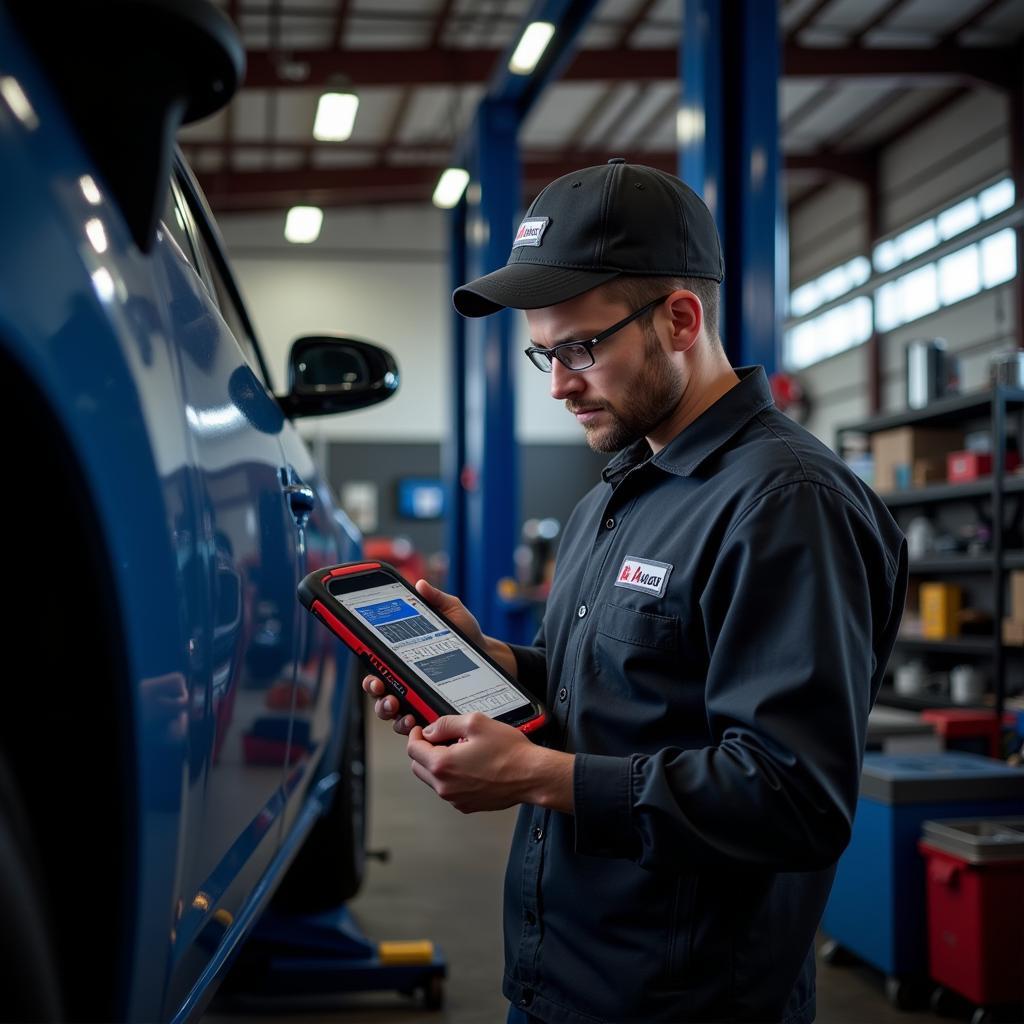 Autel Tccm Used at a Repair Shop