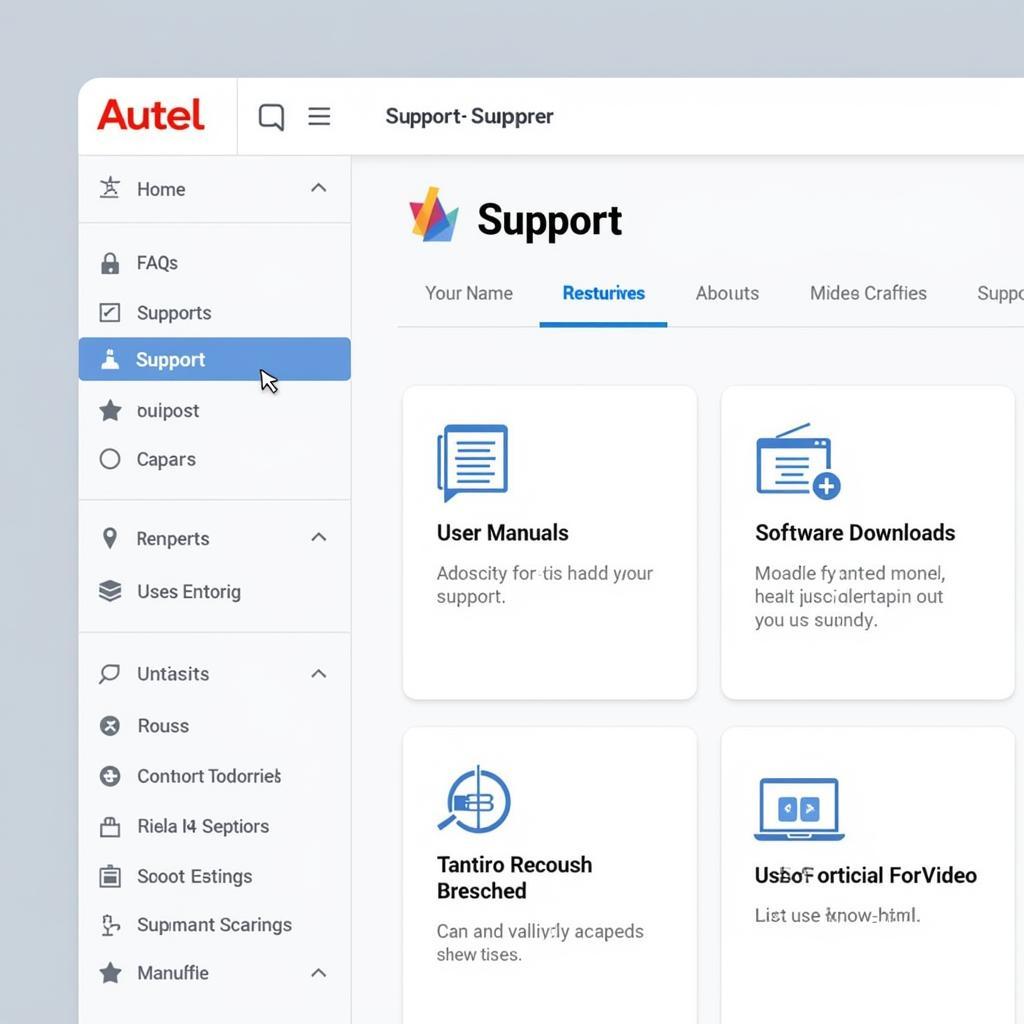 Autel Tech Support Website Resources