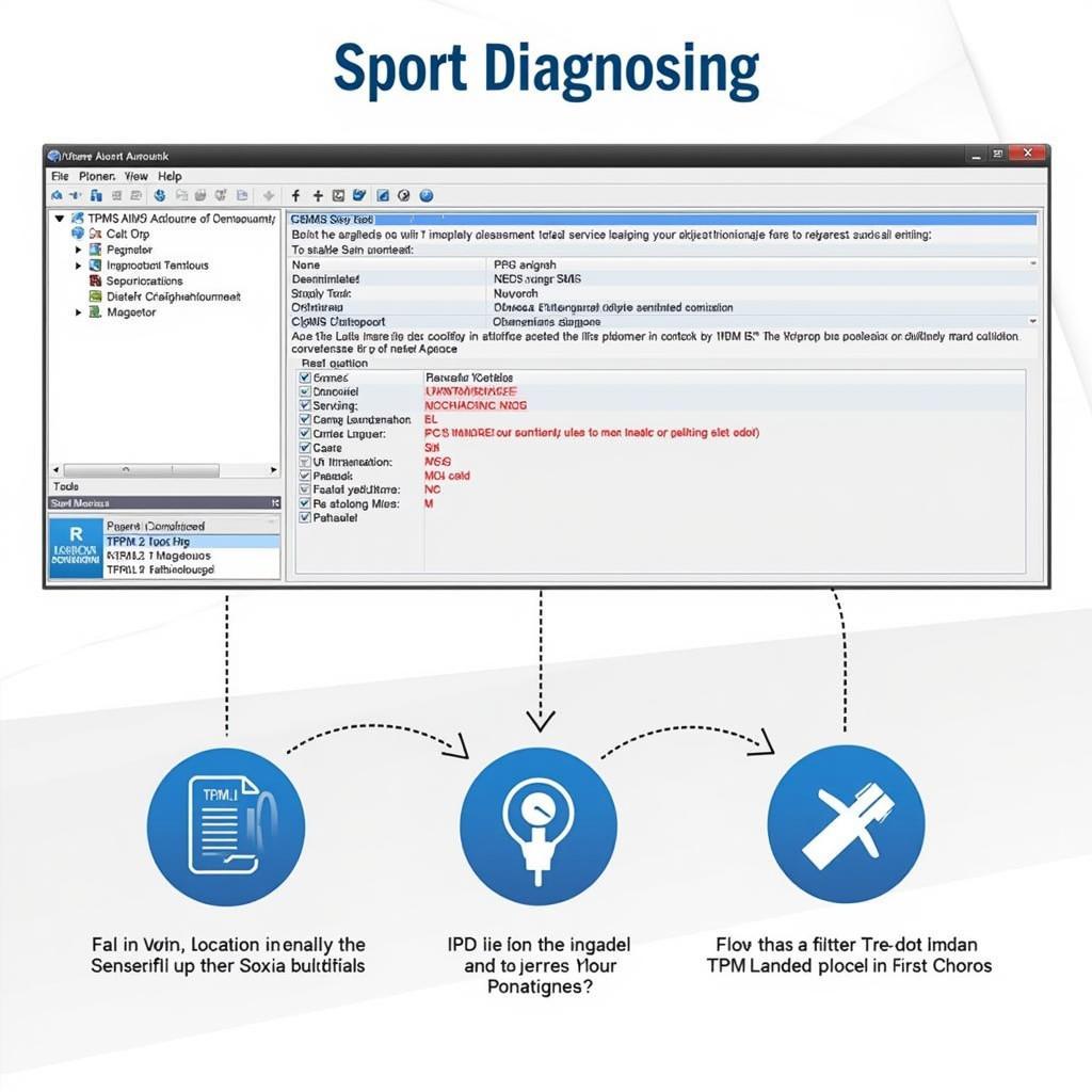 Autel TPMS Pad Software Diagnosing Faulty Sensor