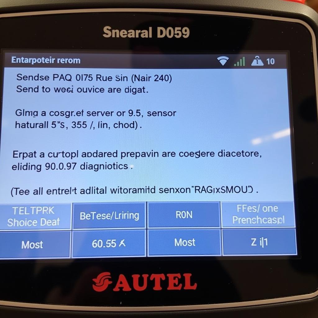 Autel TPMS Programmer Diagnosing a TPMS Issue