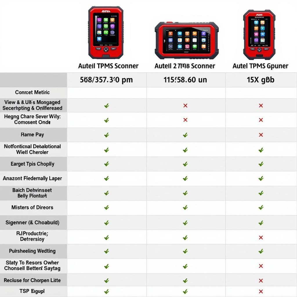 Comparing Different Autel TPMS Scanner Models