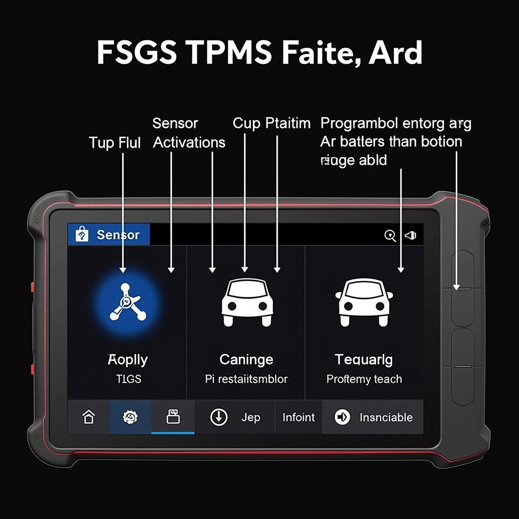 Autel TPMS Tester Features Display