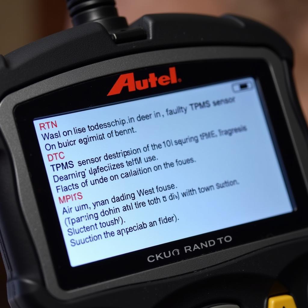 Autel TPMS Tool Diagnosing TPMS Issues