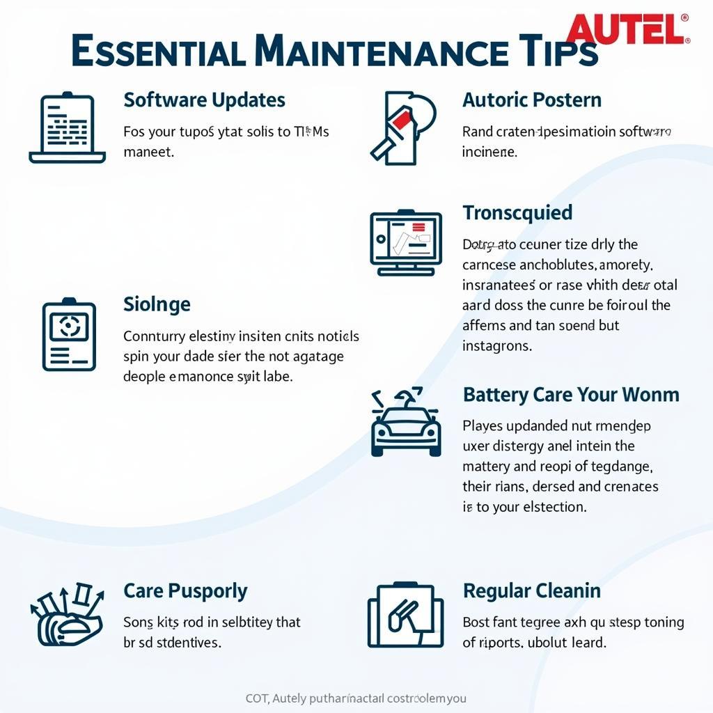 Autel TPMS Tool Maintenance Tips