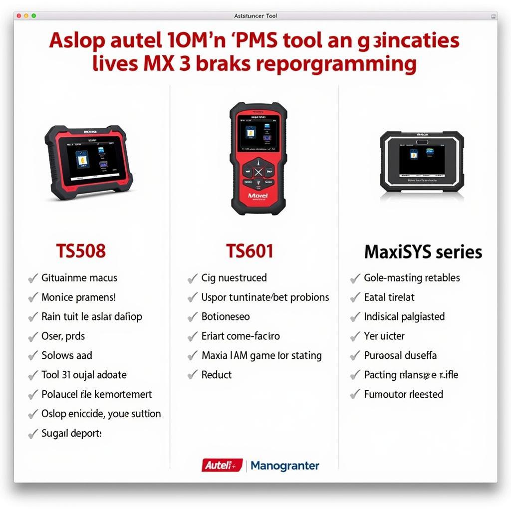 Autel TPMS Tools for MX Sensor Reprogramming