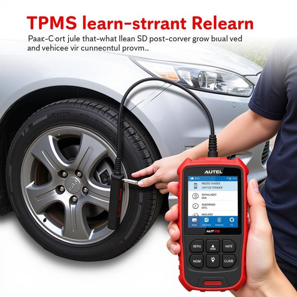 Autel TS 808 TPMS Espanol Performing TPMS Relearn