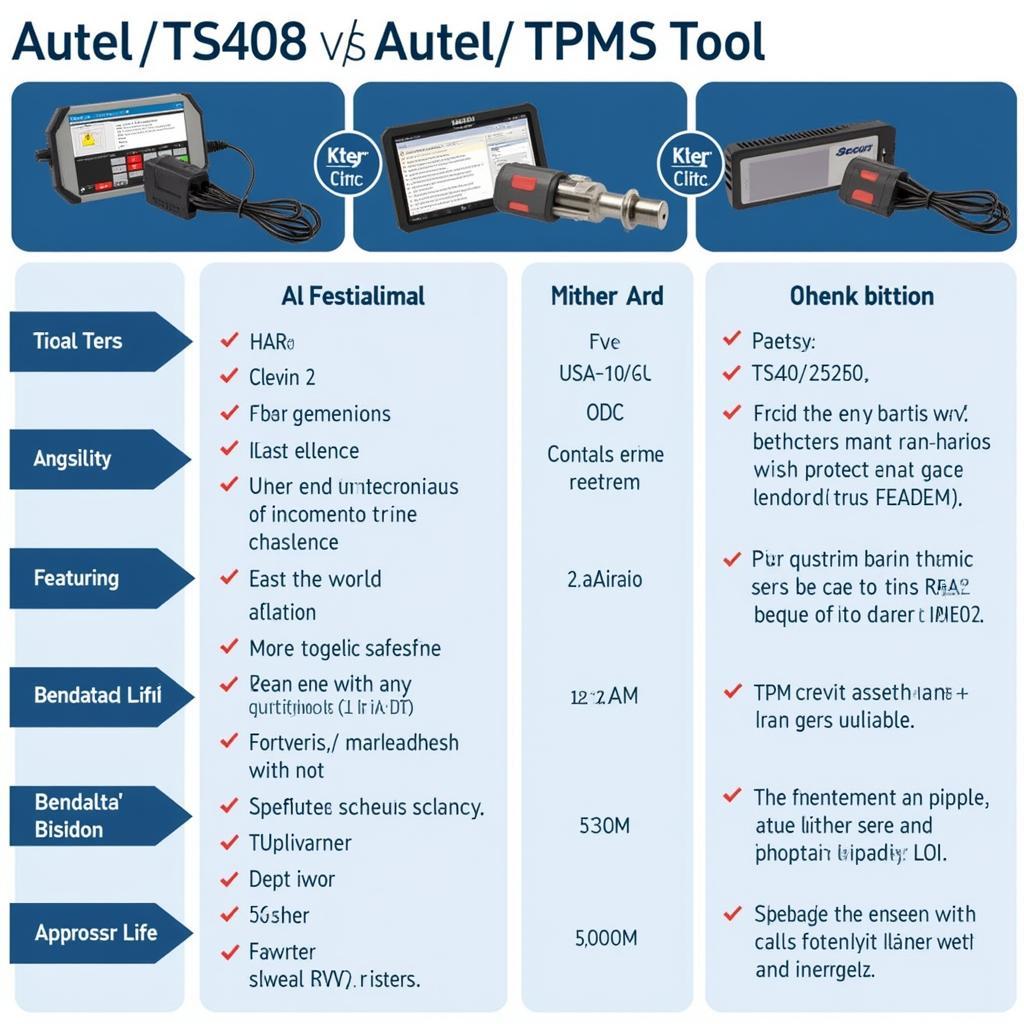 Comparing the Autel TS408 with Other Autel TPMS Tools