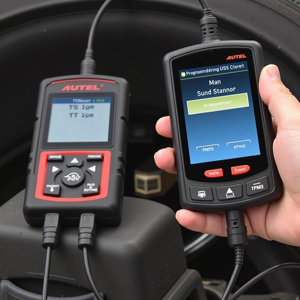 Autel TS508 programming a new TPMS sensor