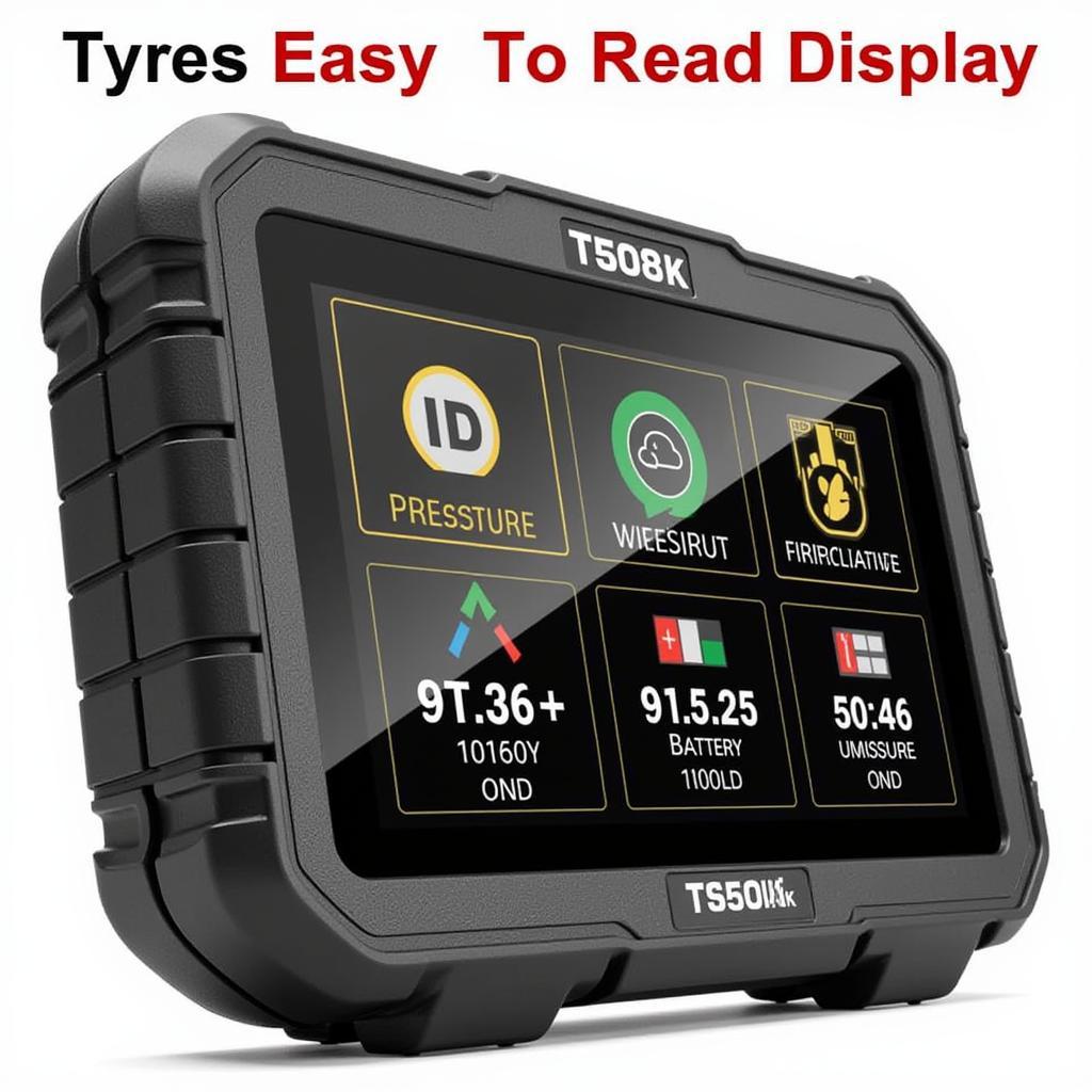 Autel TS508K TPMS Tool Display Showing Sensor Data