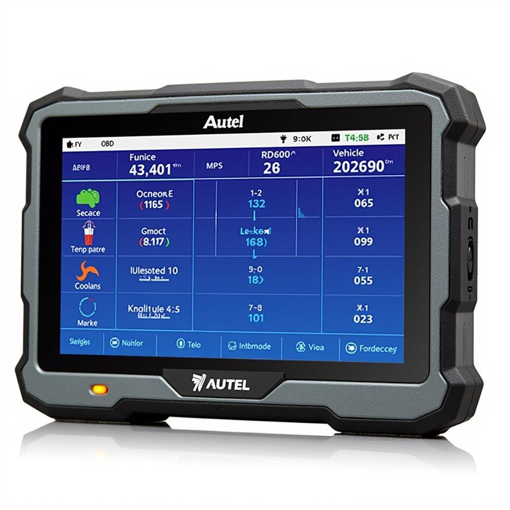 Autel TS601 Displaying OBD2 Data