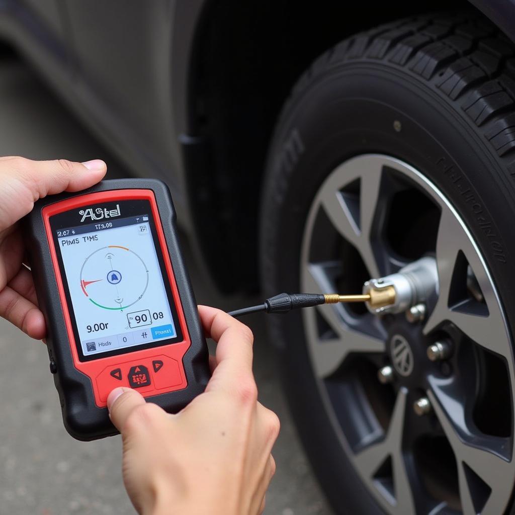 Autel TS608 Activating TPMS Sensor