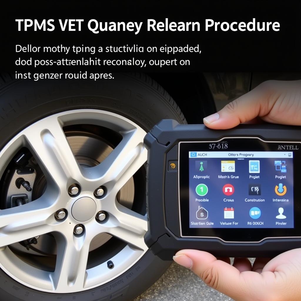 Autel TS608 Performing TPMS Relearn