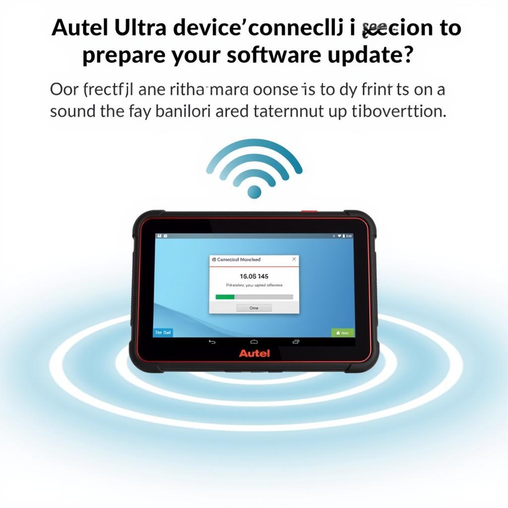 Autel Ultra Connected to Wi-Fi for Update