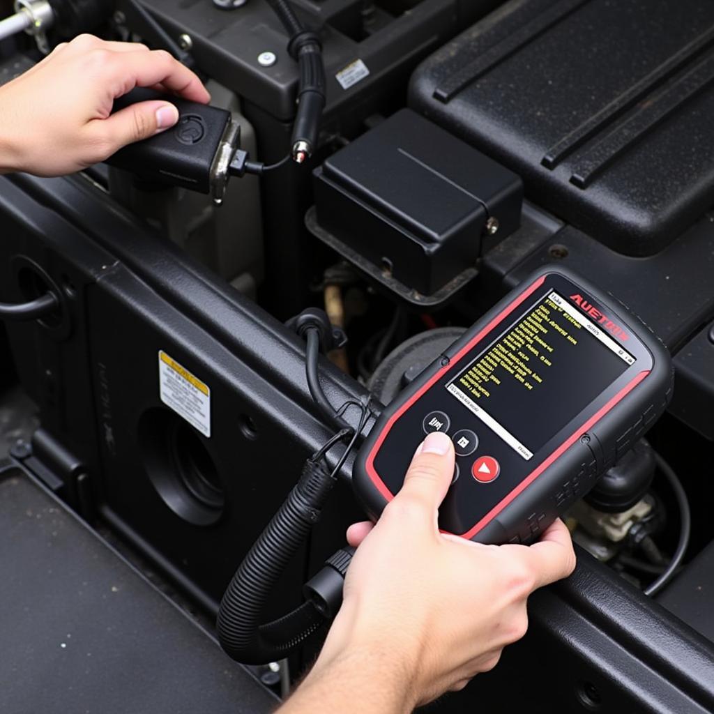 Autel VAG405 Diagnosing Vehicle