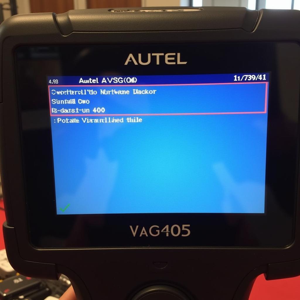 Autel VAG405 Software Update Complete