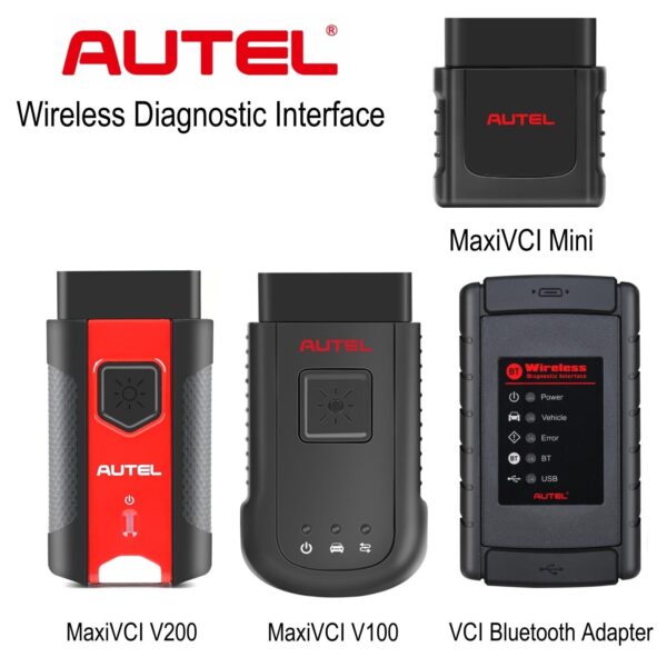 AUTEL VCI Bluetooth Adapter MaxiVCI Mini MaxiVCI V100 V200 Diagnosis Interface