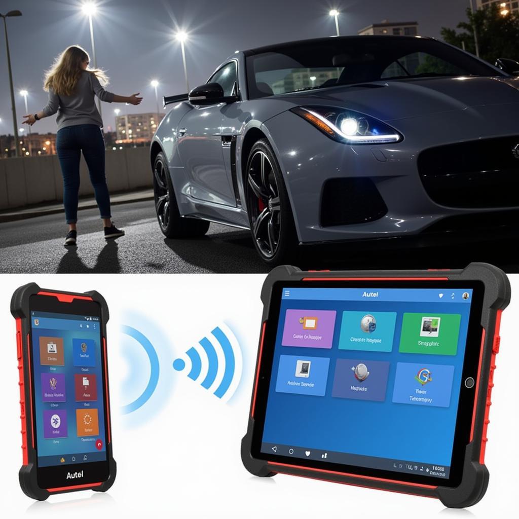 Autel VCI200 Wireless Connectivity with Diagnostic Tablet