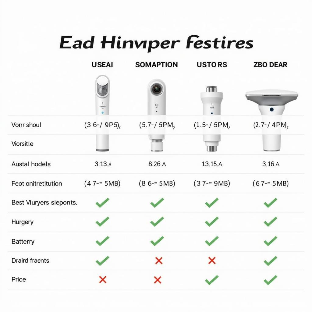 Autel Venus Borescope Models Comparison