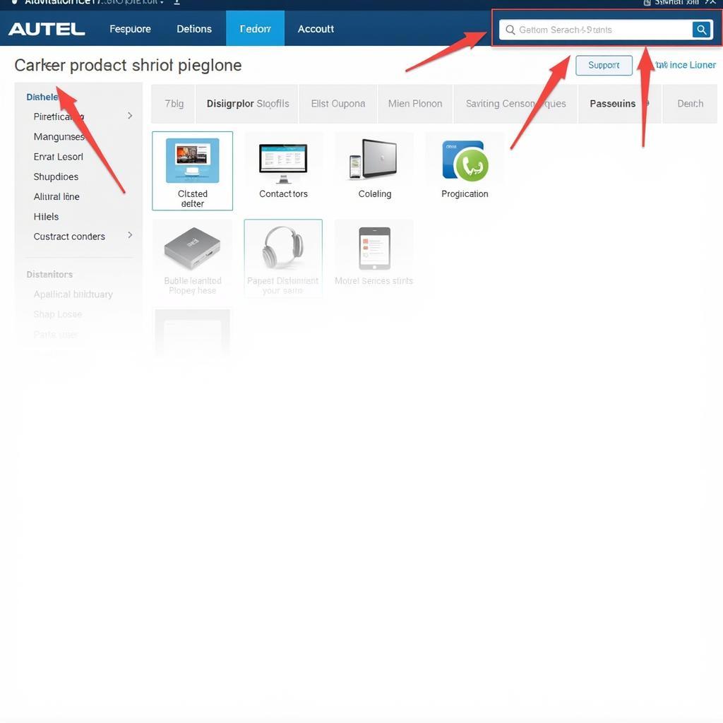 Autel Website Support Section