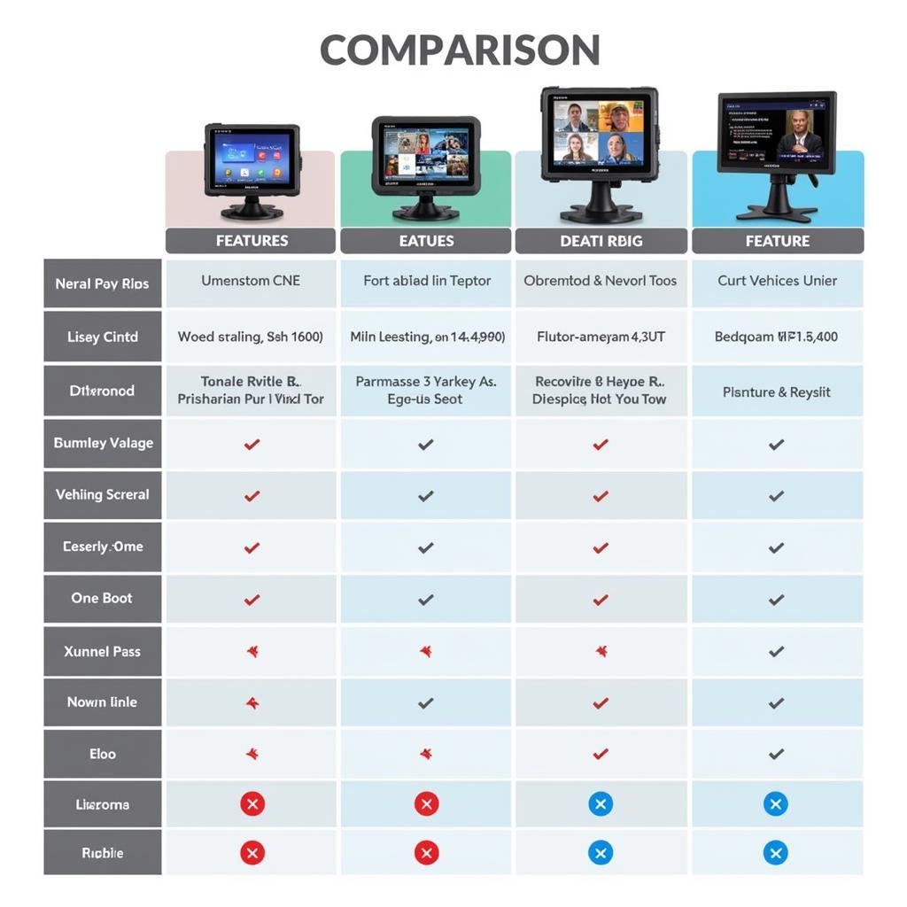 Autel X Models Comparison Chart