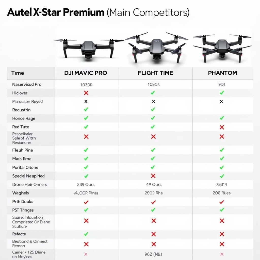 Autel X Star Premium vs Competitors