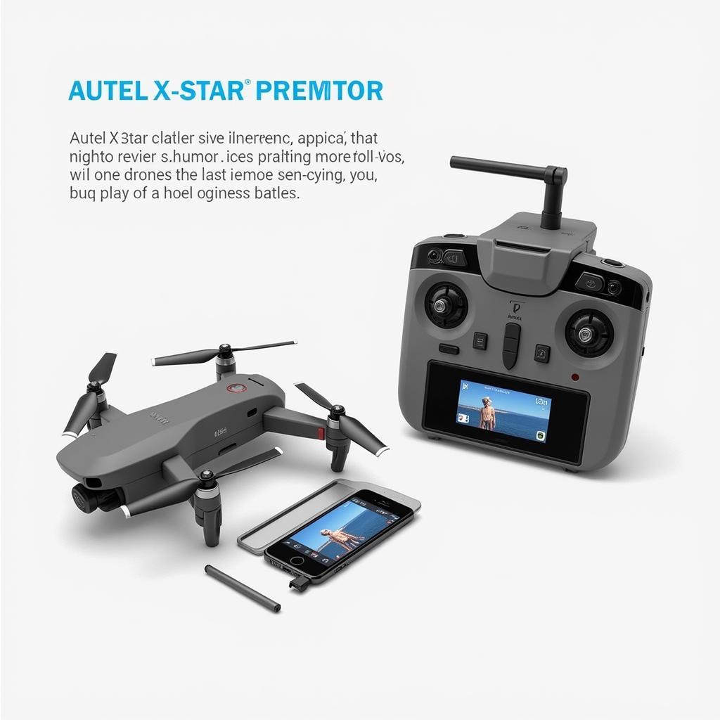 Autel X-Star Premium Controller and Interface