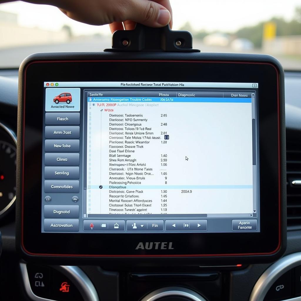 Autel XP400 Software Performing Diagnostics