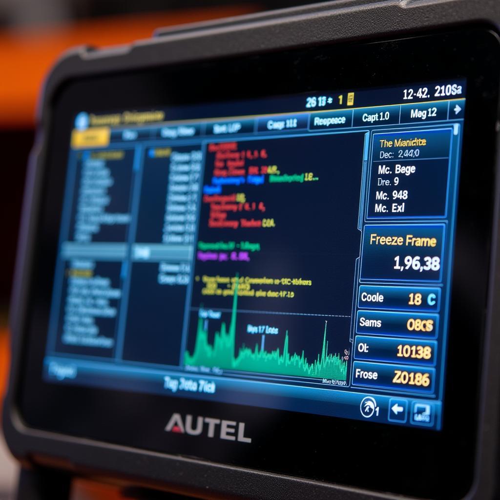 Autel XS Displaying Diagnostic Information