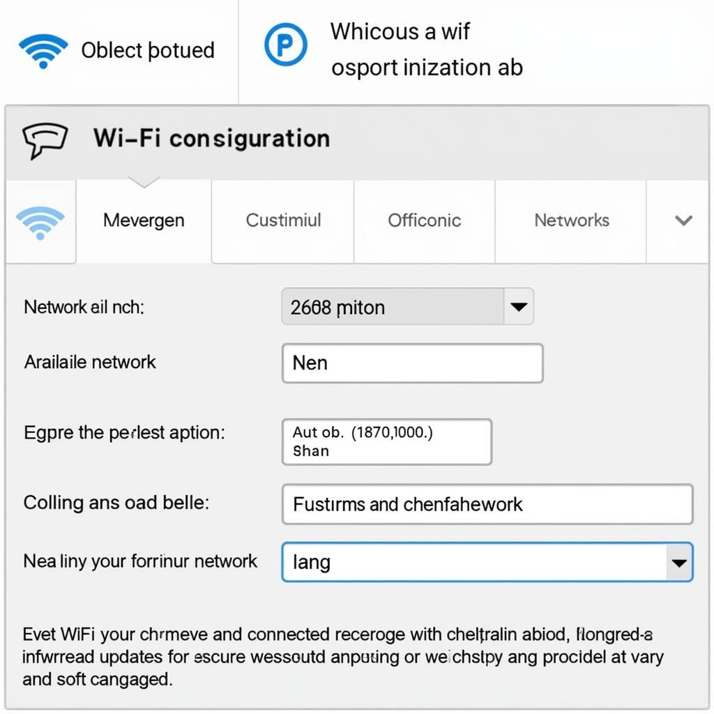 Autel XSP General Settings: Wi-Fi Configuration