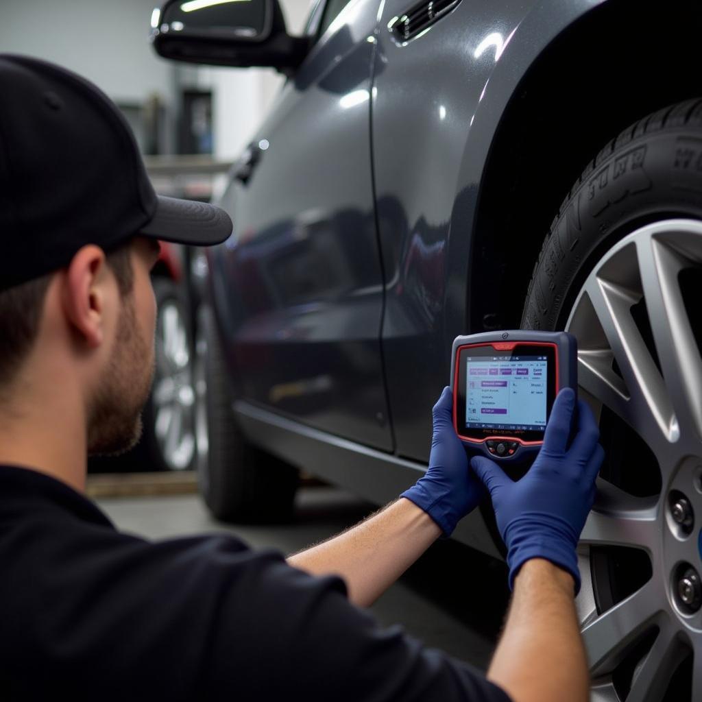 Technician Using the Autel XSPRMOR