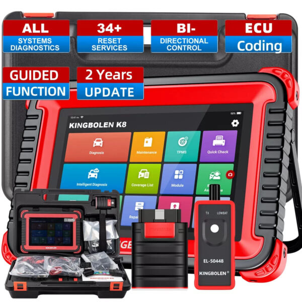 Auto Diagnostics Full System Service Pro Fault Scanner Coding OBD2 Kit NEW K8 UK - Image 2