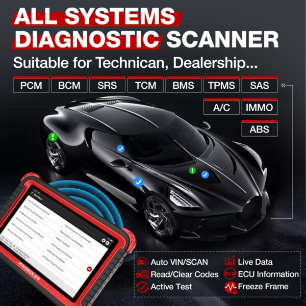 Auto Diagnostics Full System Service Pro Fault Scanner Coding OBD2 Kit NEW K8 UK - Image 4