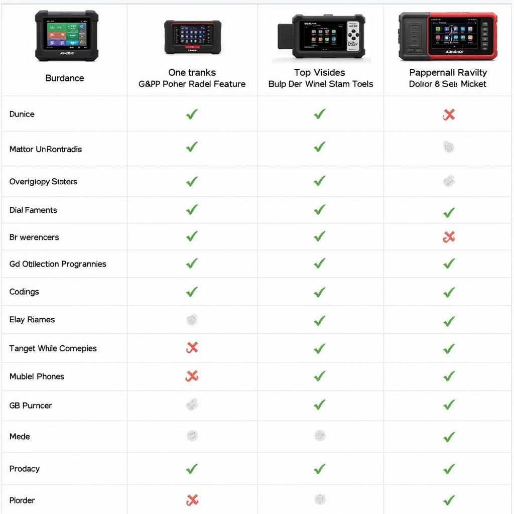 Autologic Scan Tool Models Comparison