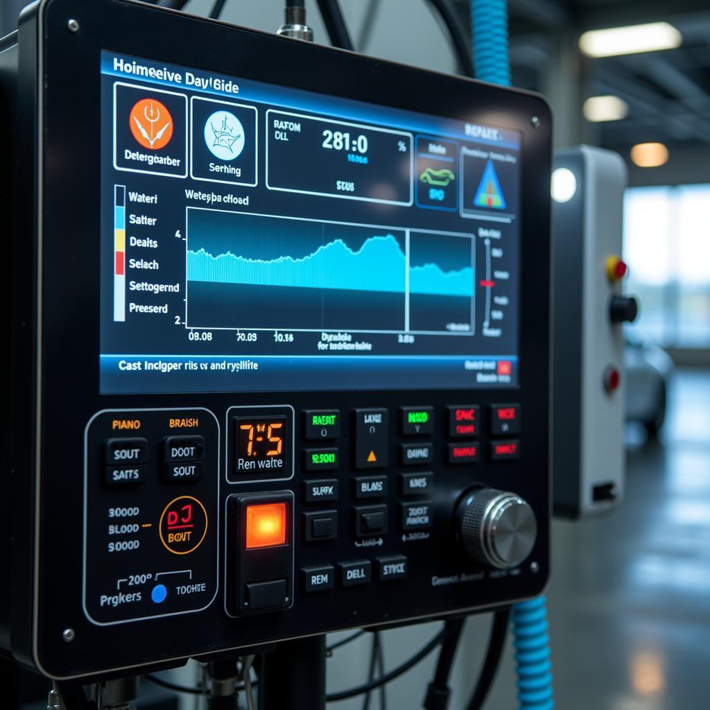 Automated Car Wash Control System Display