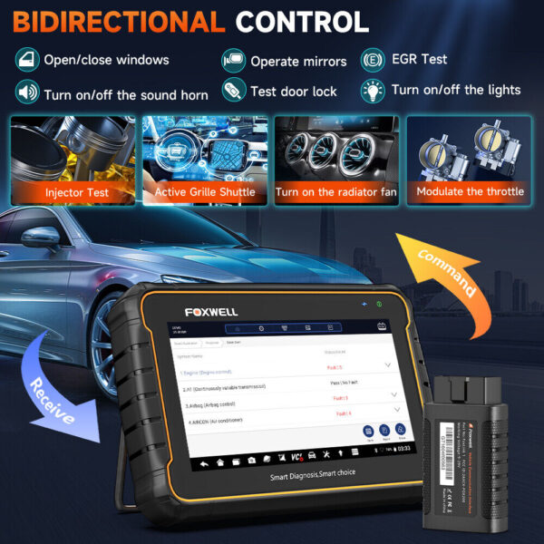 Automotive All Systems Bidirectional Diagnostic Scanner ABS SRS EPB BMS DPF TPMS - Image 2