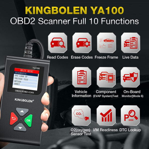 Automotive Car OBD2 Scanner OBDII Code Reader Check Engine Fault Diagnostic Tool - Image 6