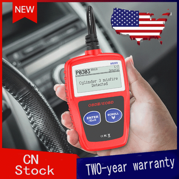 Automotive Code Reader OBD2 Scanner Car Check Engine Fault Diagnostic Tool - Image 8