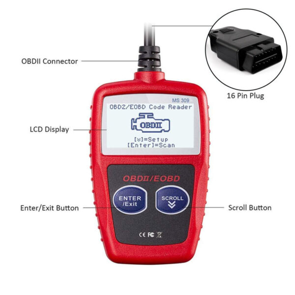 Automotive Code Reader OBD2 Scanner Car Check Engine Fault Diagnostic Tool - Image 4