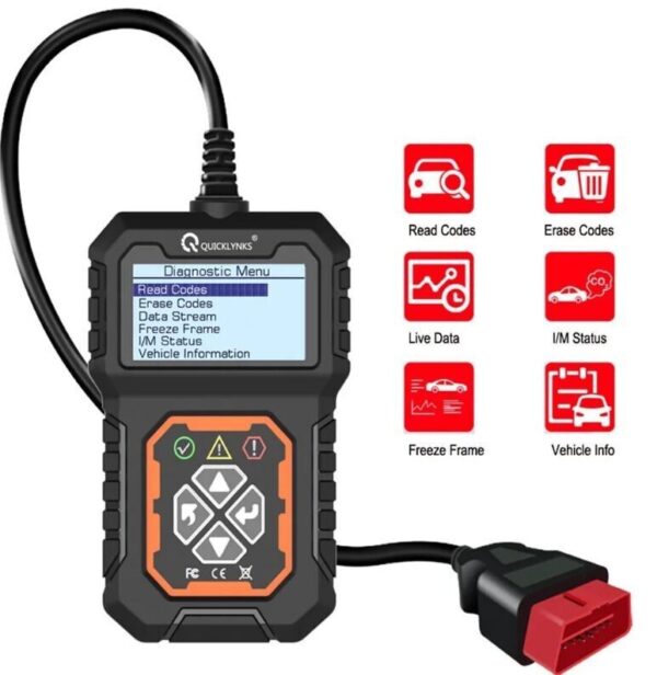 Automotive E-OBD OBD2 Scanner Code Reader Car Check Engine Fault Diagnostic Tool - Image 2